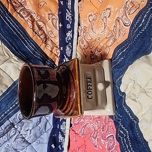 Vtg Coffee Vase/Planter